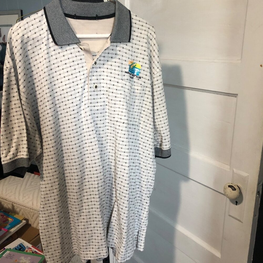 Pro Celebrity Paradise Golf Club Maui Golf Shirt Short Sleeve Polo READ